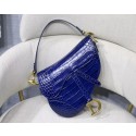 Imitation Dior SADDLE SOFT CALFSKIN BAG C9045 blue JH07048mv84