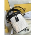 Imitation FENDI MON TRESOR Mini bag in beige canvas 8BS010 JH08538HE81