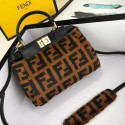 Imitation Fendi PEEKABOO REGULAR Horse hair F3302 Black JH08544hu72