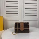 Imitation Fendi WALLET ON CHAIN 8HF836 brown JH08664dm74