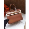 Imitation Hermes Birkin Tote Bag Original Togo Leather BK35 Camel JH01512Rd46