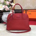 Imitation Hermes Bolide Original Togo leather Tote Bag HB31 red JH01581Mc29