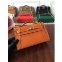 Imitation Hermes Mini Kelly Tote Bag Epsom Leather 1707 orange JH01543ox12