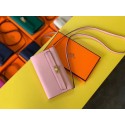 Imitation Hermes Original kelly espom leather to go woc Bag H4087 light pink JH01212sS26