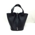 Imitation Hermes Picotin Lock 22cm Bags togo Leather 1048 Black JH01716dP73