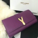 Imitation High Quality 2015 Yves Saint Laurent new model clutch 30210-1 dark purple JH08401dN21