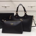 Imitation Prada Calf leather bag 2209 black JH05386cg47