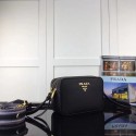 Imitation Prada Calf leather Shoulder Bag 1BH082-2B black JH05587qN69