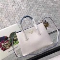 Imitation prada medium saffiano lux tote original leather bag bn2755 white&blue JH05616dP73