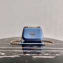 Imitation Prada Saffiano leather shoulder bag 2BD275 blue JH04918Yx32