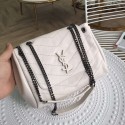 Imitation SAINT LAURENT leather shoulder bag Y554248 cream JH07948HE81