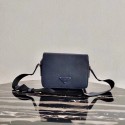 Imitation Top Prada Saffiano leather shoulder bag 2VD038 dark blue JH04939Wv17