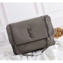 Imitation Yves Saint Laurent Medium Niki Chain Bag 498895 grey JH08080bM57