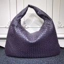 Knockoff Bottega Veneta Calf leather Hobo Bag 5092 deep purple JH09333cF44