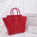 Knockoff CELINE MICRO LUGGAGE HANDBAG IN LAMINATED LAMBSKIN 167793-10 JH05892Nf40