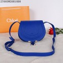 Knockoff Chloe mini shoulder bags calf leather 27005 blue JH08962Tm92