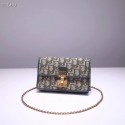 Knockoff Dior DIORAMA leather Chain bag S2012 green JH07172Hv51