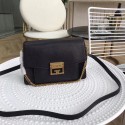 Knockoff GIVENCHY GV3 leather and suede shoulder bag 9333 black JH09045ry98