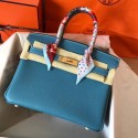 Knockoff Hermes Birkin Tote Bag Original Togo Leather BK35 blue JH01525PF42