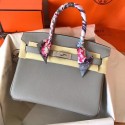 Knockoff Hermes Birkin Tote Bag Original Togo Leather BK35 grey JH01522Tm92