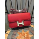 Knockoff Hermes Constance Bag Calfskin Leather H9978 Red JH01402Nf40