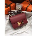 Knockoff Hermes Constance Bag Epsom calfskin H0713 fuchsia JH01502Hv51