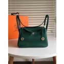 Knockoff Hermes Lindy togo Original Leather Shoulder Bag 5086 Green JH01605ry98