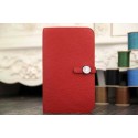 Knockoff Luxury 2015 Hermes new model original leather clutch 6648 red JH01809Pd89