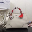 Knockoff Prada Calf leather bag 2025 white JH05416pN75