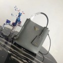 Knockoff Prada Double Saffiano leather bag 1BA212 grey JH05505ry98