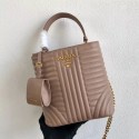 Knockoff Prada Double Saffiano Original Calfskin Leather Bag 1BA212 Pink JH05203cF44