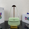 Knockoff Prada Saffiano leather shoulder bag 2BD311 green JH04915ry98