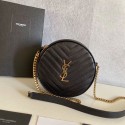 Knockoff SAINT LAURENT leather shoulder bag Y610436 black JH07785PF42