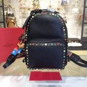 Knockoff Top VALENTINO Mini Rockstud backpack V0858 black JH09855wV33