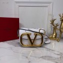 Knockoff VALENTINO Origianl leather shoulder bag V0032 white JH09635ry98