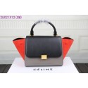 Luxury 2015 Celine classic nubuck leather with original leather 3345 black&gray&orange JH06550vA83