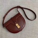 Luxury CELINE SMALL BESACE 16 BAG IN SATINATED CALFSKIN CROSS BODY 188013 BURGUNDY JH05959ze26