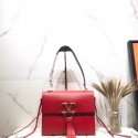 Luxury Valentino Garavani VRING Small leather shoulder bag 00843 red JH09692hU18