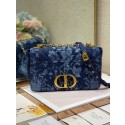 MEDIUM DIOR CARO BAG Blue Dior Flowers Cannage Denim M9243UJ JH06736HM85