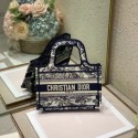 MINI DIOR BOOK TOTE Embroidery S5475Z Blue JH06754dC47