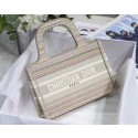 MINI DIOR BOOK TOTE Multicolor Stripes Embroidery S5475Z JH06756Ph61