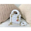 MINI LADY DIOR BAG Cannage Lambskin M0505OC white JH06690dt49