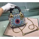 MINI LADY DIOR EMBROIDERED BAG M0598CRMH JH07252yn71