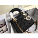 MINI LADY DIOR SATIN BAG M424 black JH07200jz22