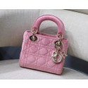 MINI LADY DIOR Velvet BAG M424 Pink JH07199cP55