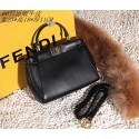 Newest 2015 Fendi original leather 6035 black JH08793Yj44