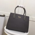 Prada Calf leather bag 1BA050 grey&white JH05405qZ31