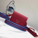 Prada calf leather shoulder bag 1BD102 red JH05561GJ97