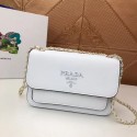 Prada Calf leather shoulder bag 3011 white JH05256uZ84