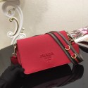 Prada Calf leather shoulder bag 66133 red JH05260Qc12